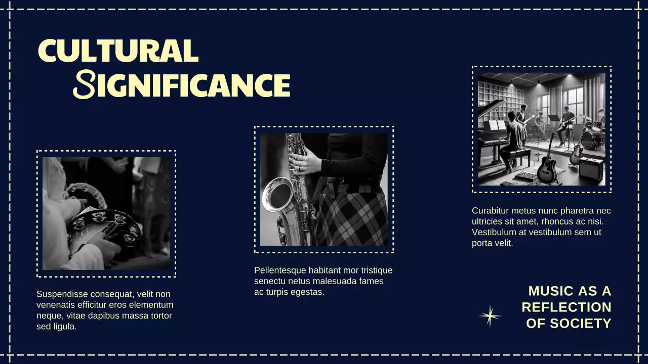 Navy Classic Music History Presentation