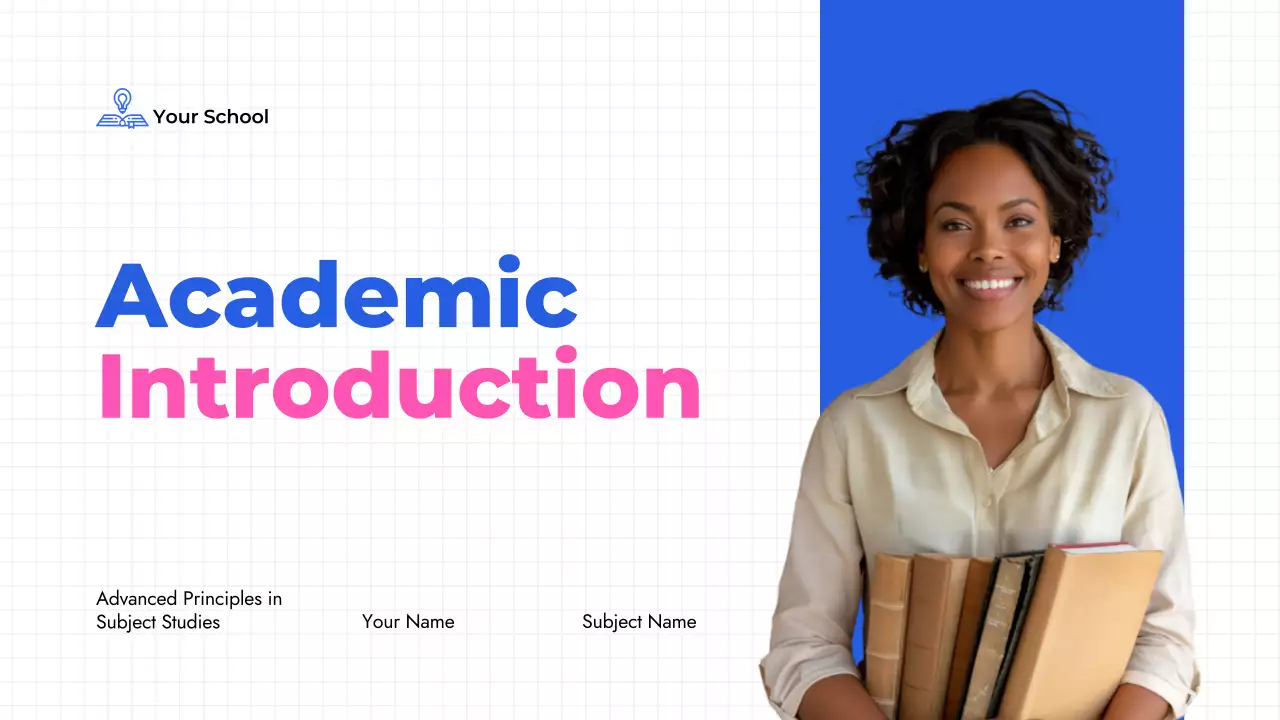 Blue Modern Academic Introduction Presentation