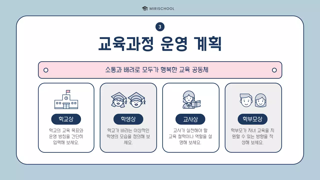 하늘색 심플 교육 설명