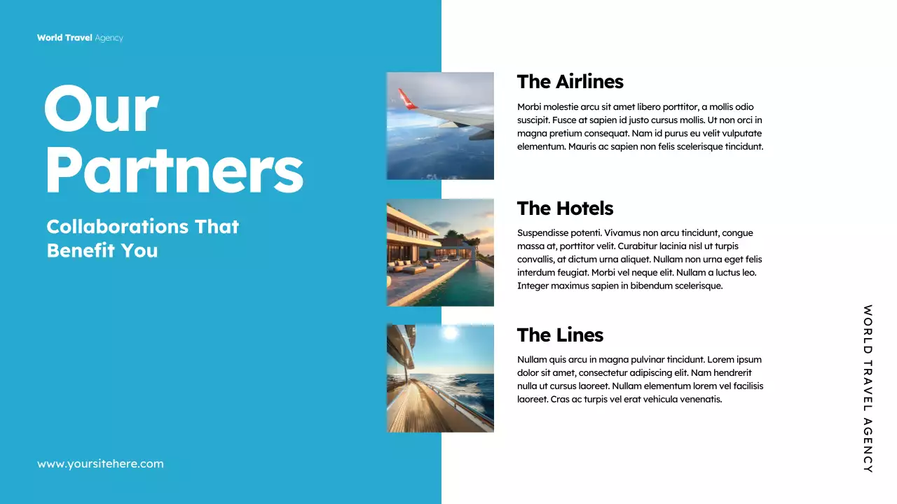 Blue Modern Travel Promotion Presentation