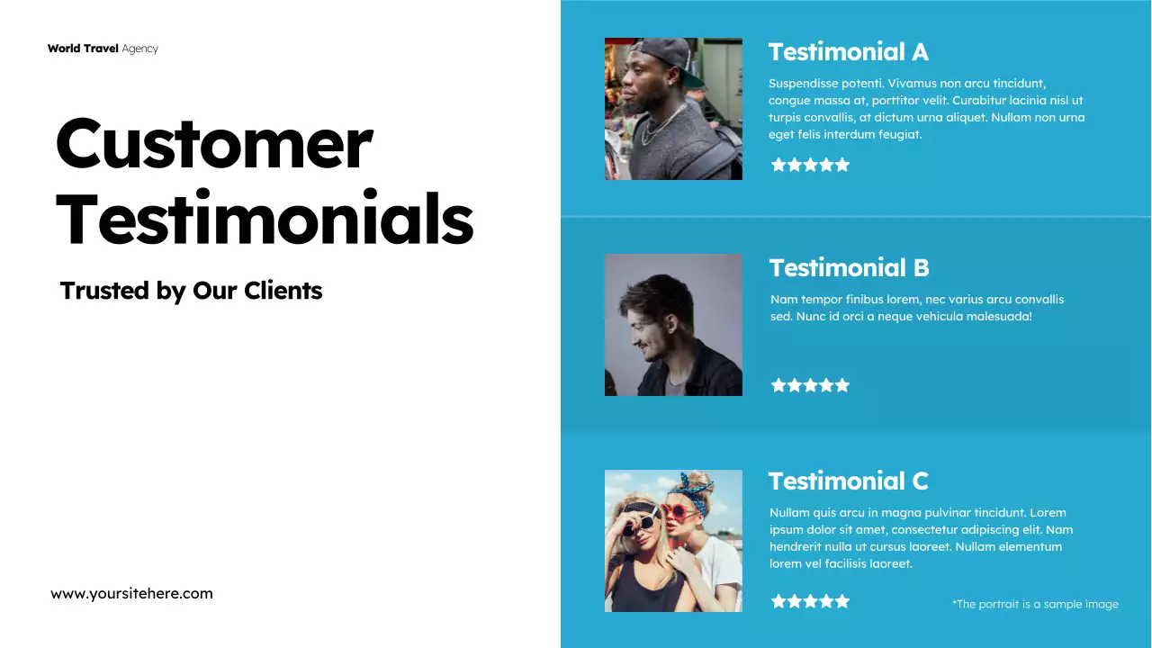 Blue Modern Travel Promotion Presentation