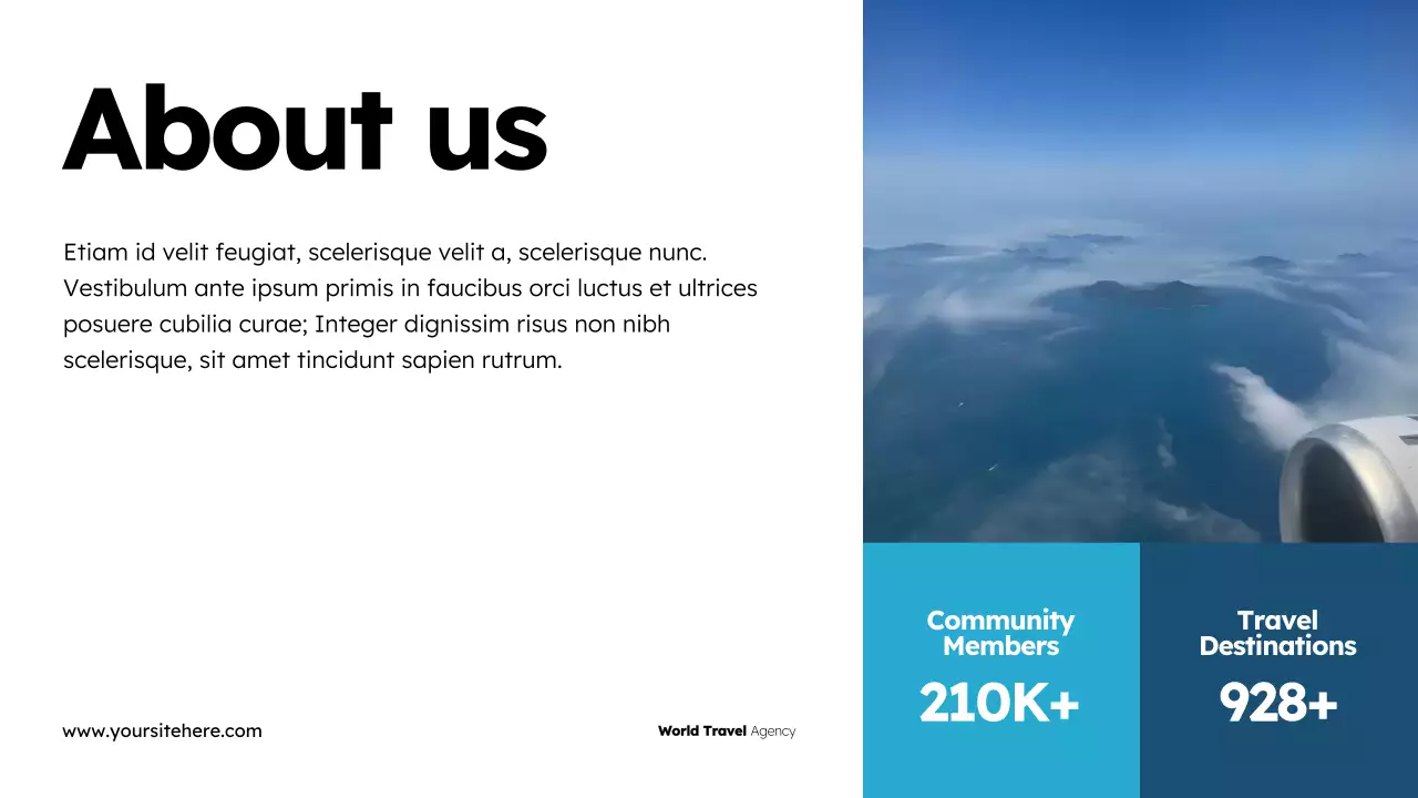 Blue Modern Travel Promotion Presentation