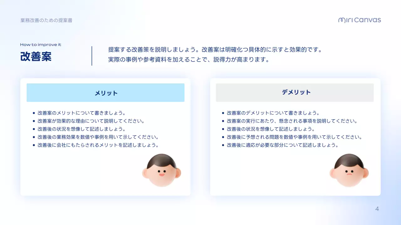 青 シンプル ビジネス 提案書 プレゼンテーション