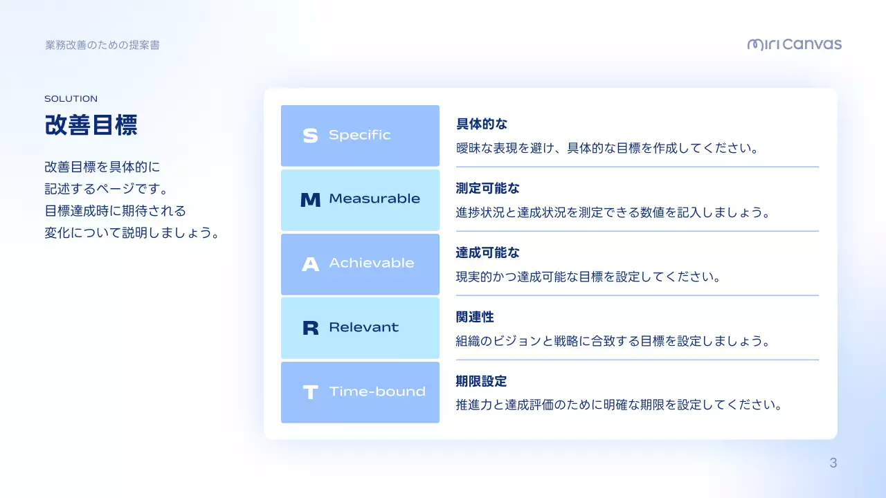 青 シンプル ビジネス 提案書 プレゼンテーション