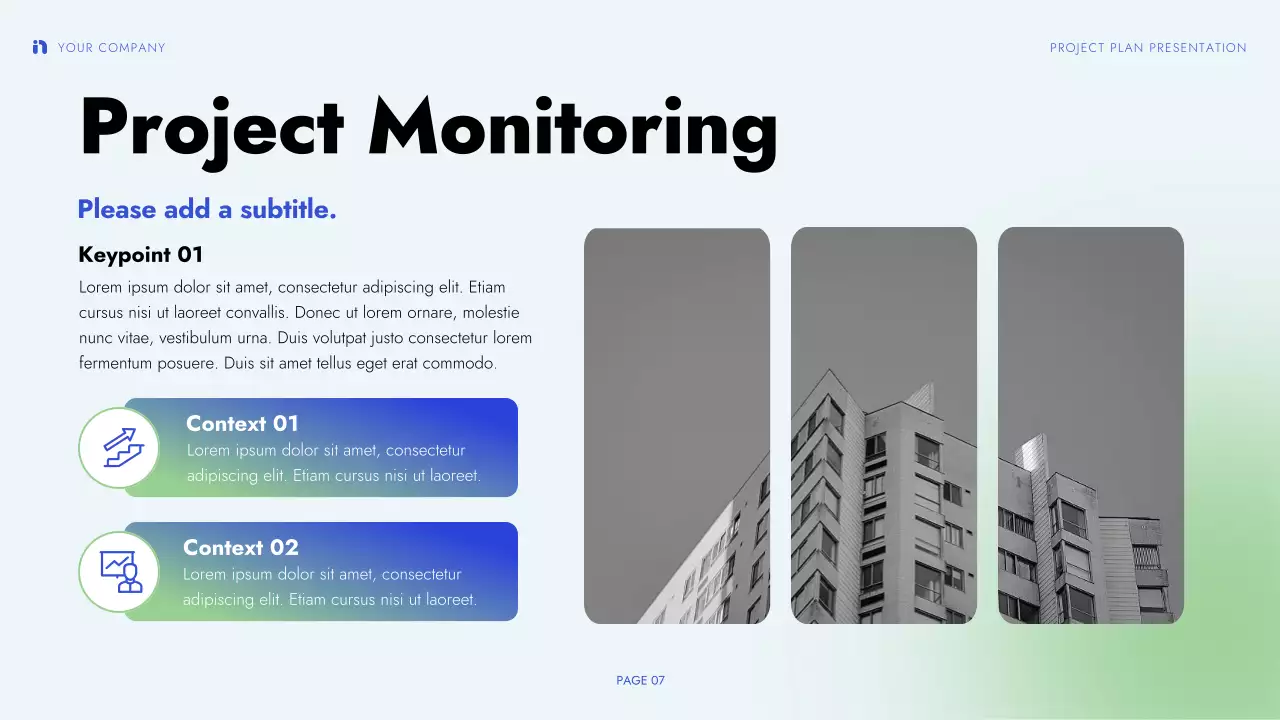 Blue Modern Project Plan Presentation