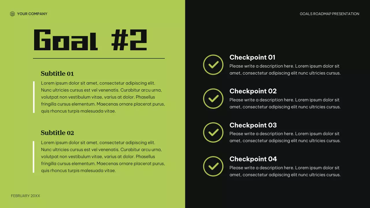 Black Modern Goals Roadmap Presentation