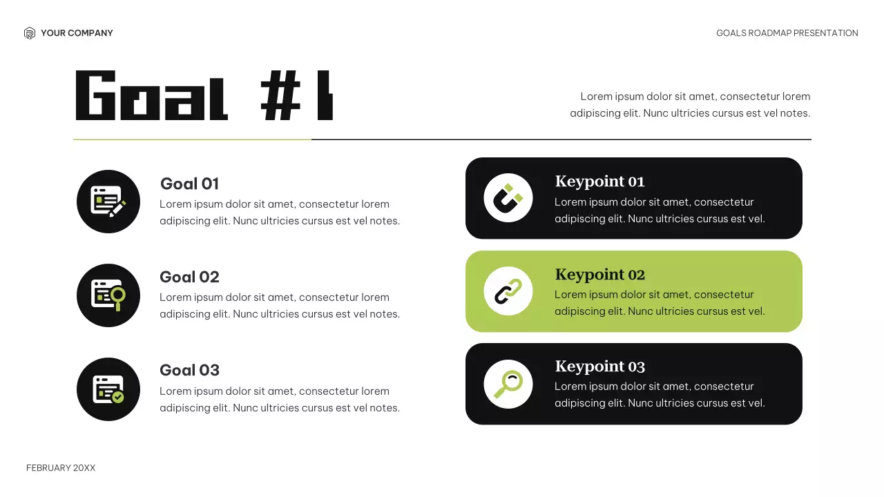 Black Modern Goals Roadmap Presentation