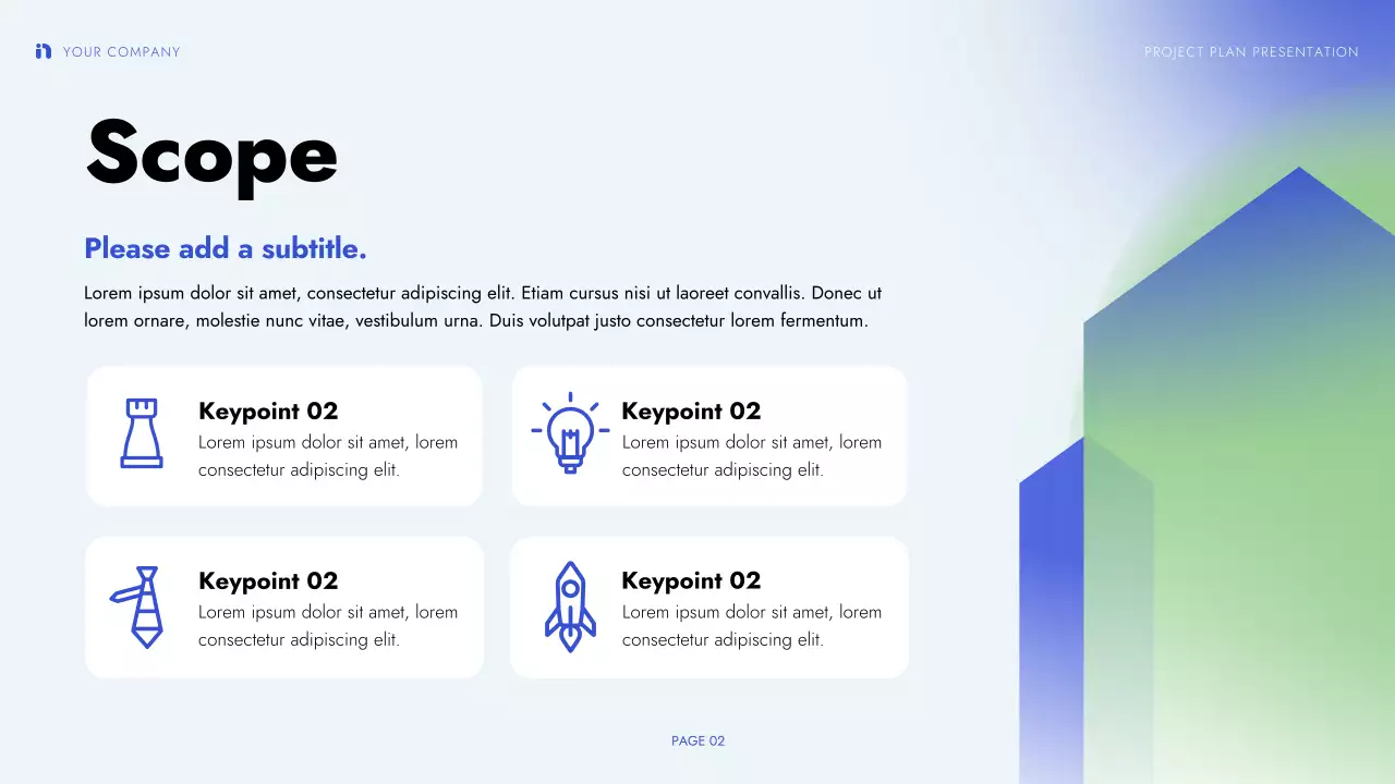 Blue Modern Project Plan Presentation