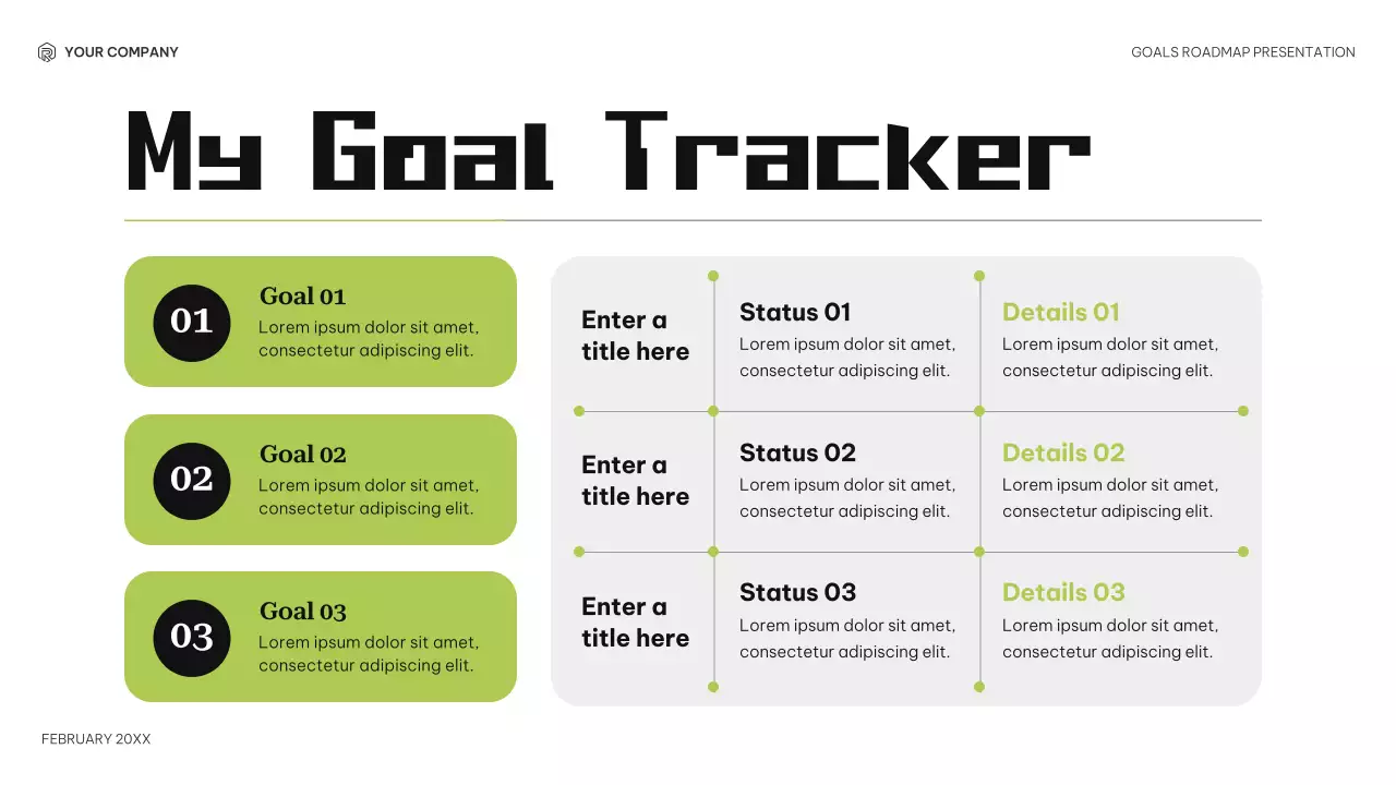 Black Modern Goals Roadmap Presentation