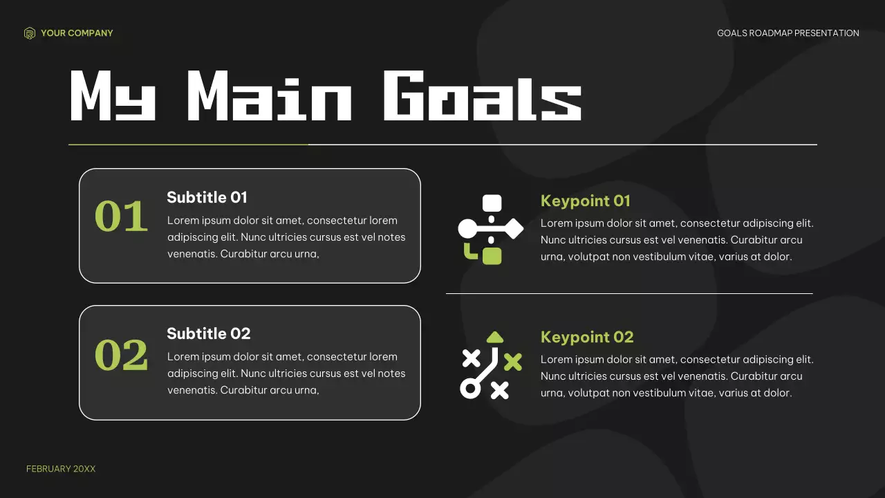 Black Modern Goals Roadmap Presentation