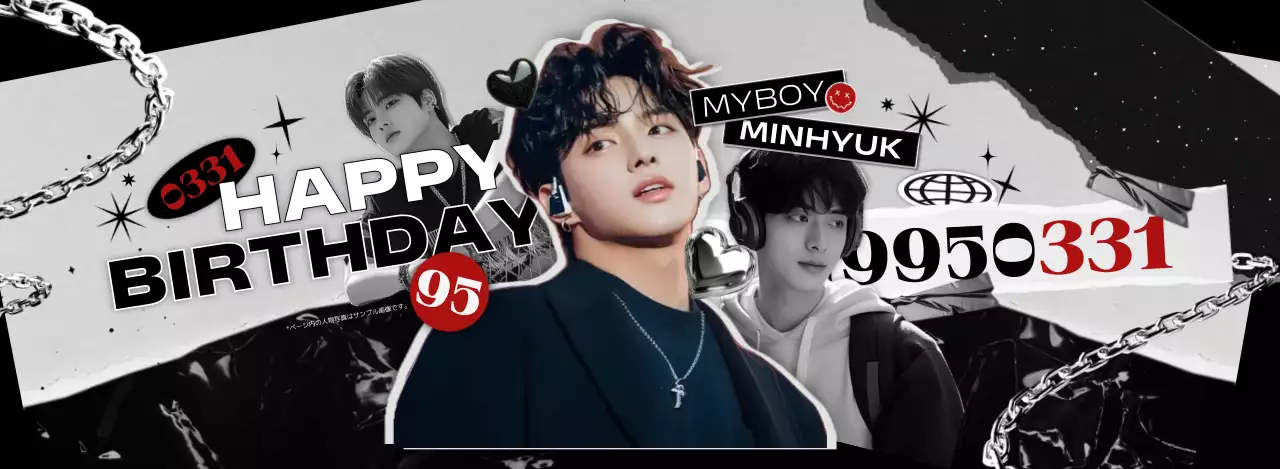 黒 赤 モダン アイドル 誕生日 カップ スリーブ