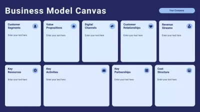 Blue Professional Business Model Infographic