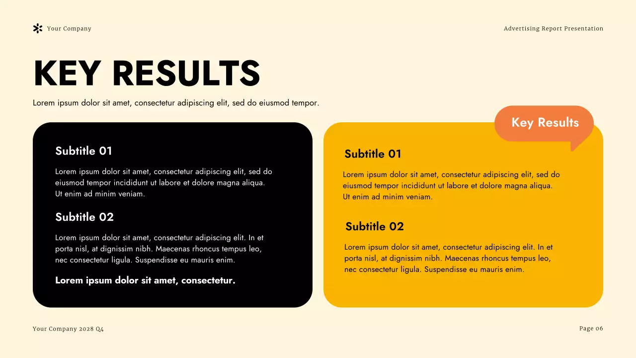 Yellow Modern Advertising Campaign Presentation