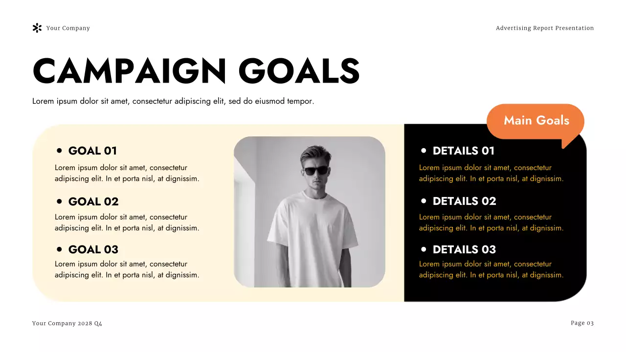 Yellow Modern Advertising Campaign Presentation