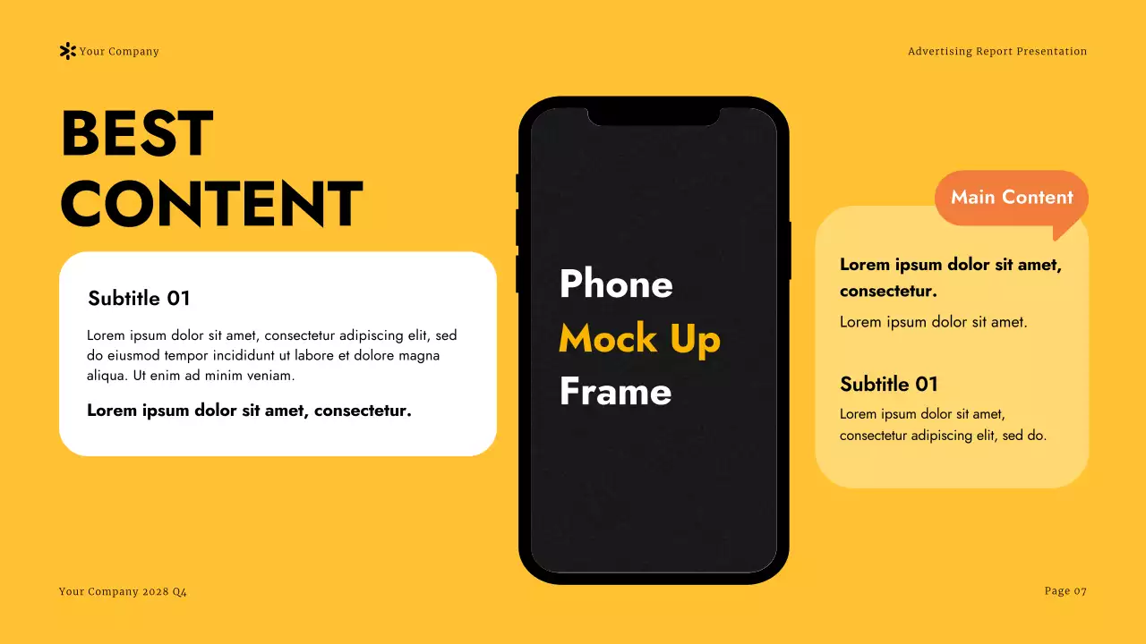 Yellow Modern Advertising Campaign Presentation