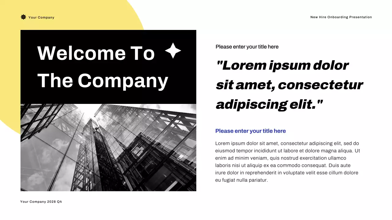 Apresentação do Blue Modern Onboarding Guide