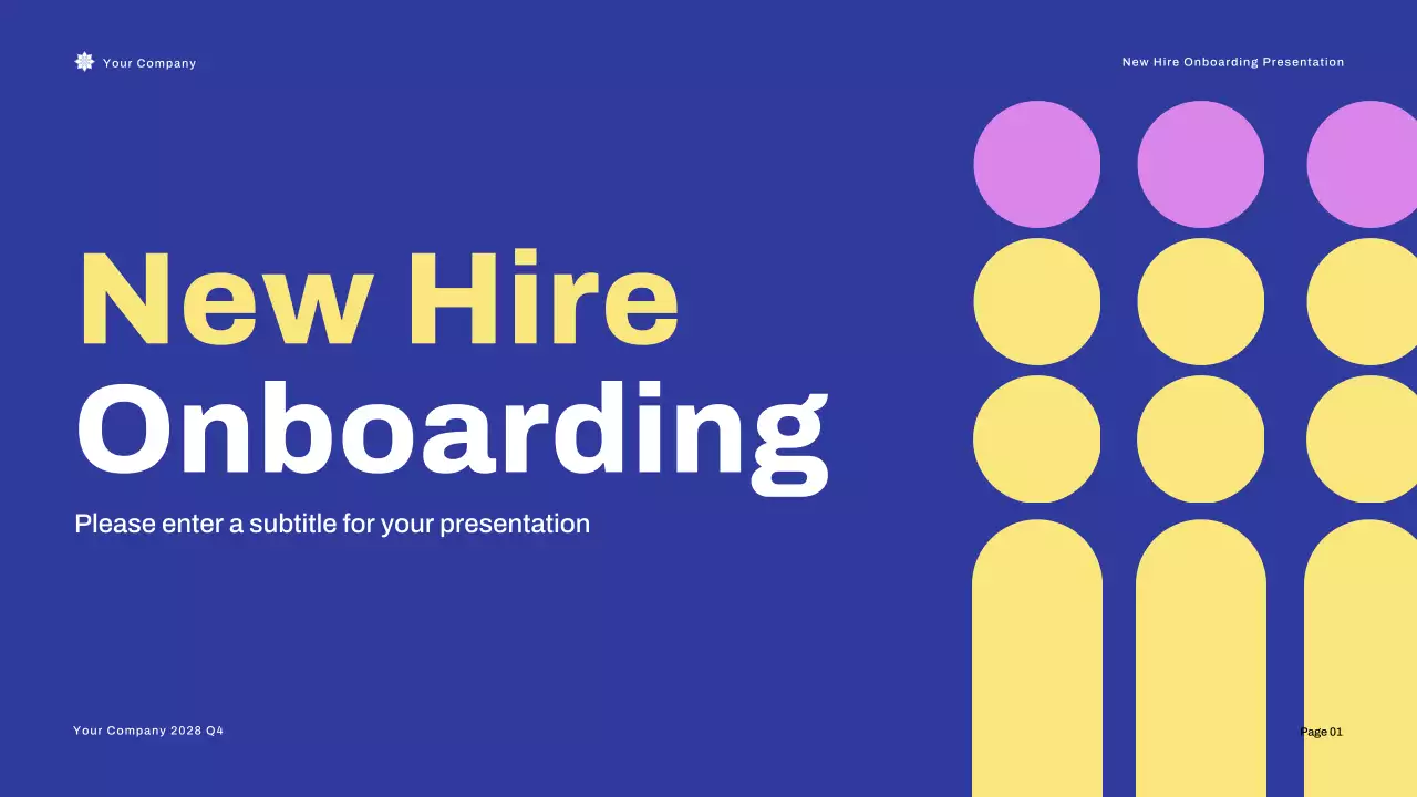 Blue Modern Onboarding Guide Presentation