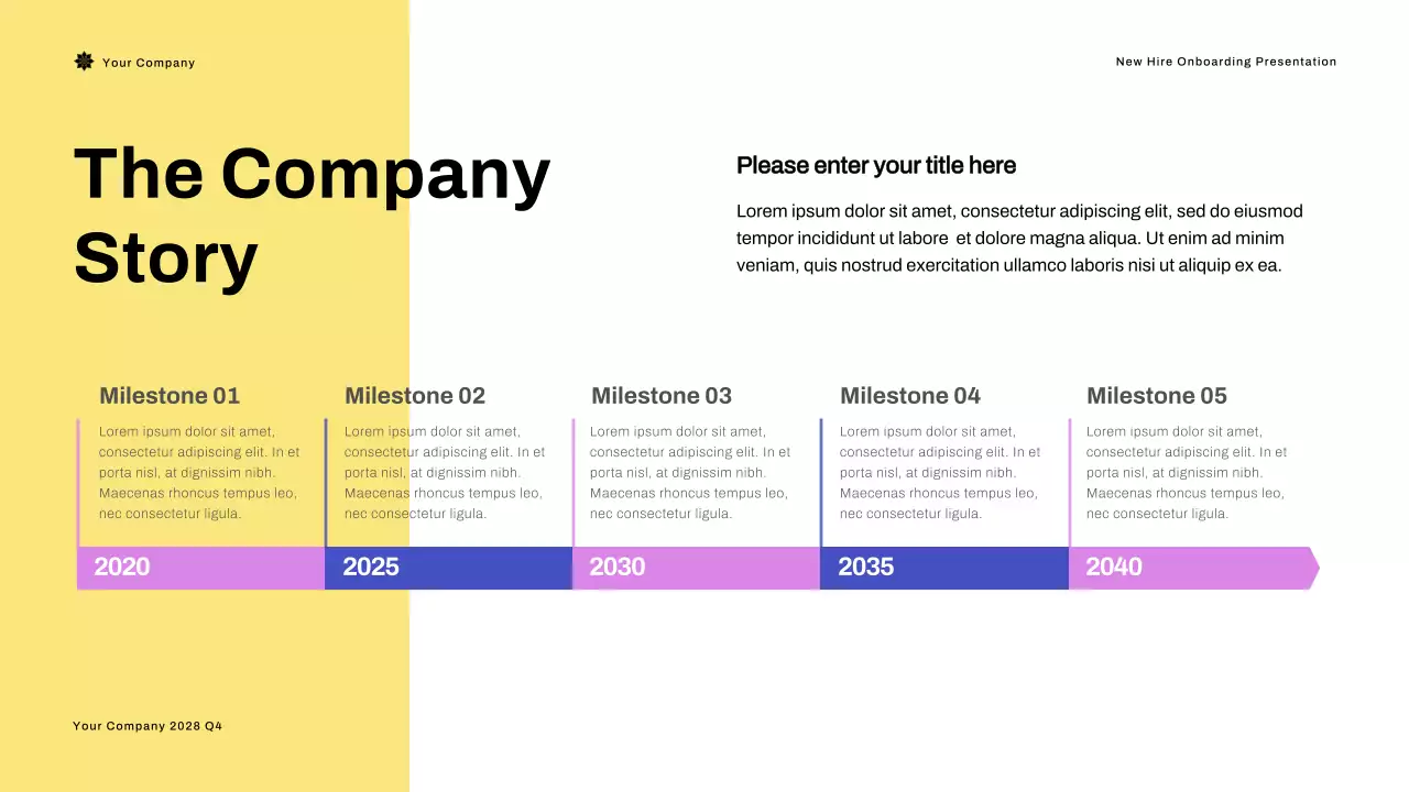 Apresentação do Blue Modern Onboarding Guide