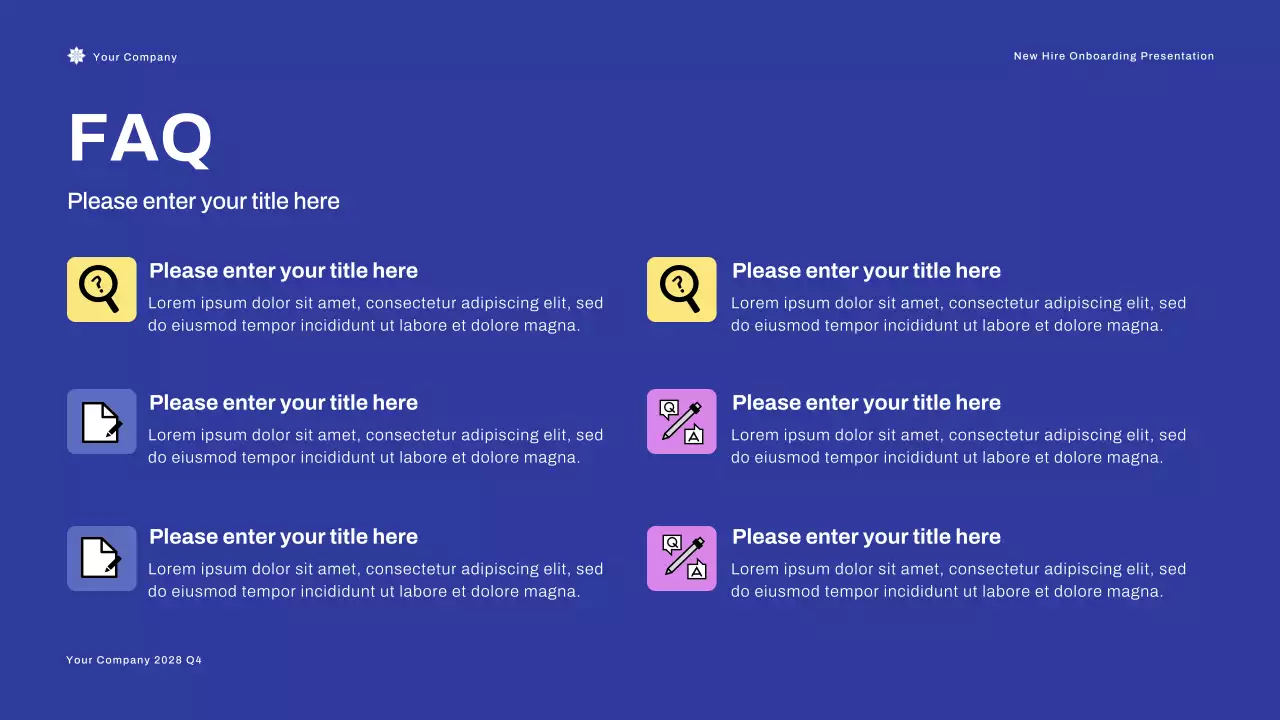 Apresentação do Blue Modern Onboarding Guide