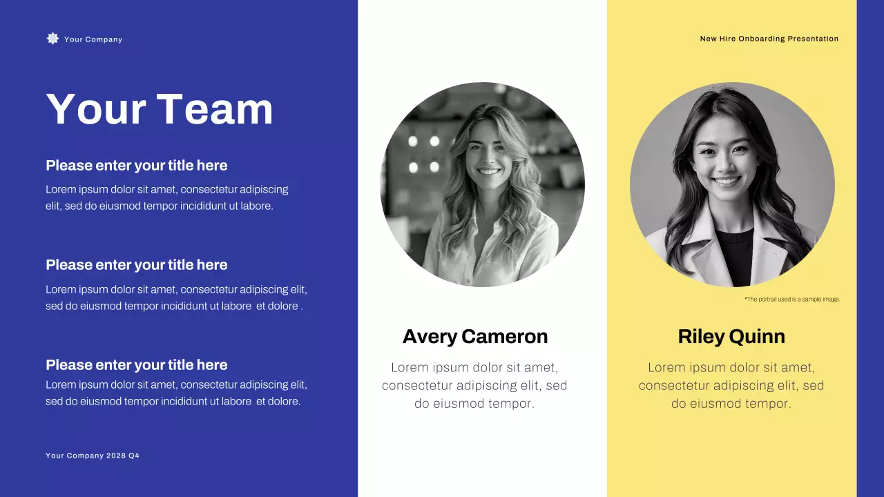 Apresentação do Blue Modern Onboarding Guide