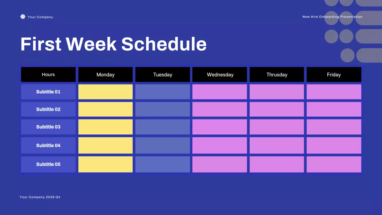 Apresentação do Blue Modern Onboarding Guide