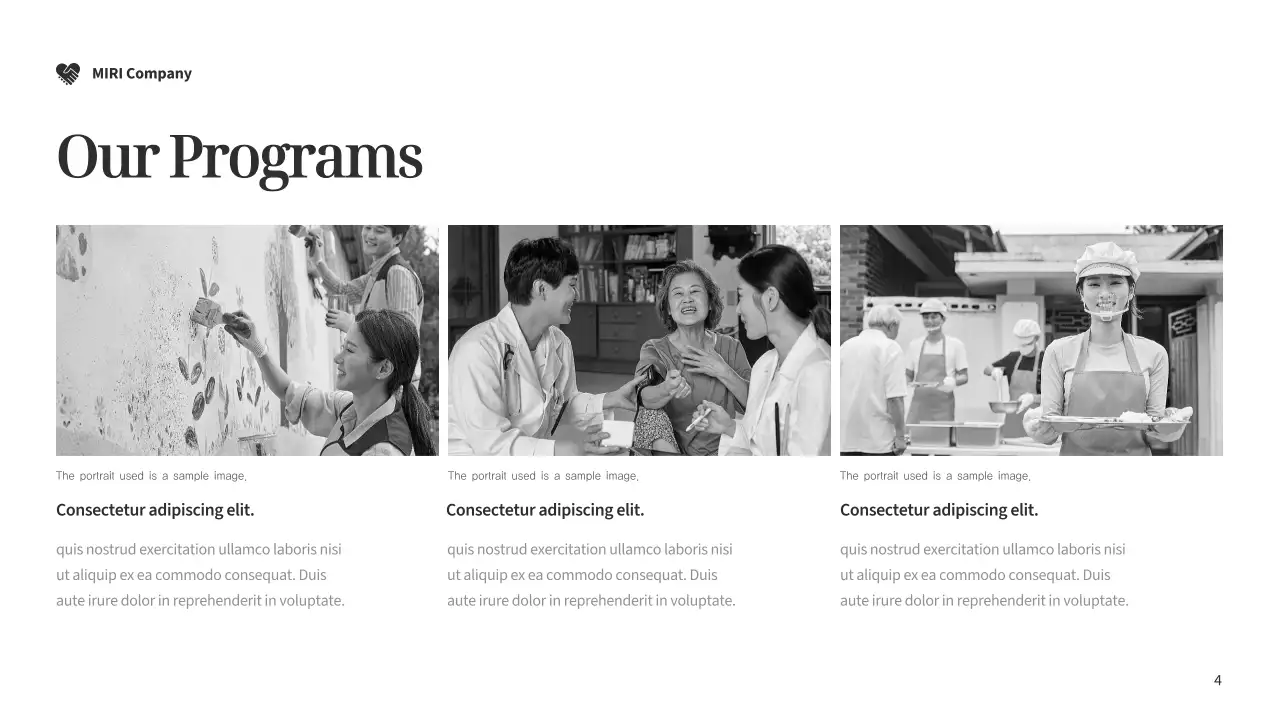 Grey Minimal Fundraising Proposal Document Presentation