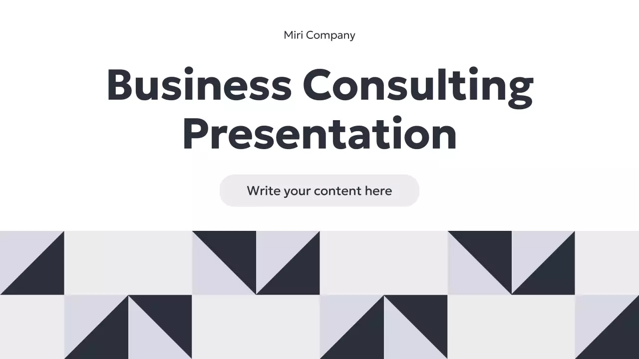 Grey Modern Business Consulting Presentation