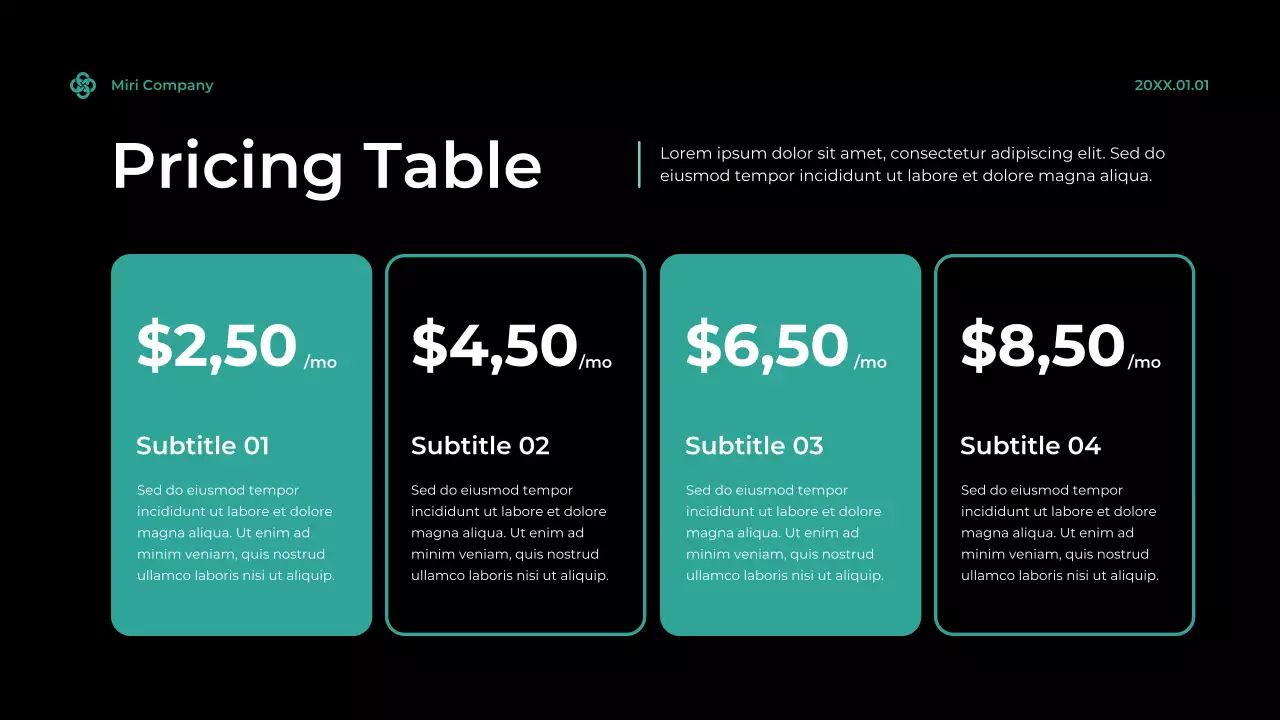 Teal Modern Cybersecurity Agency Presentation