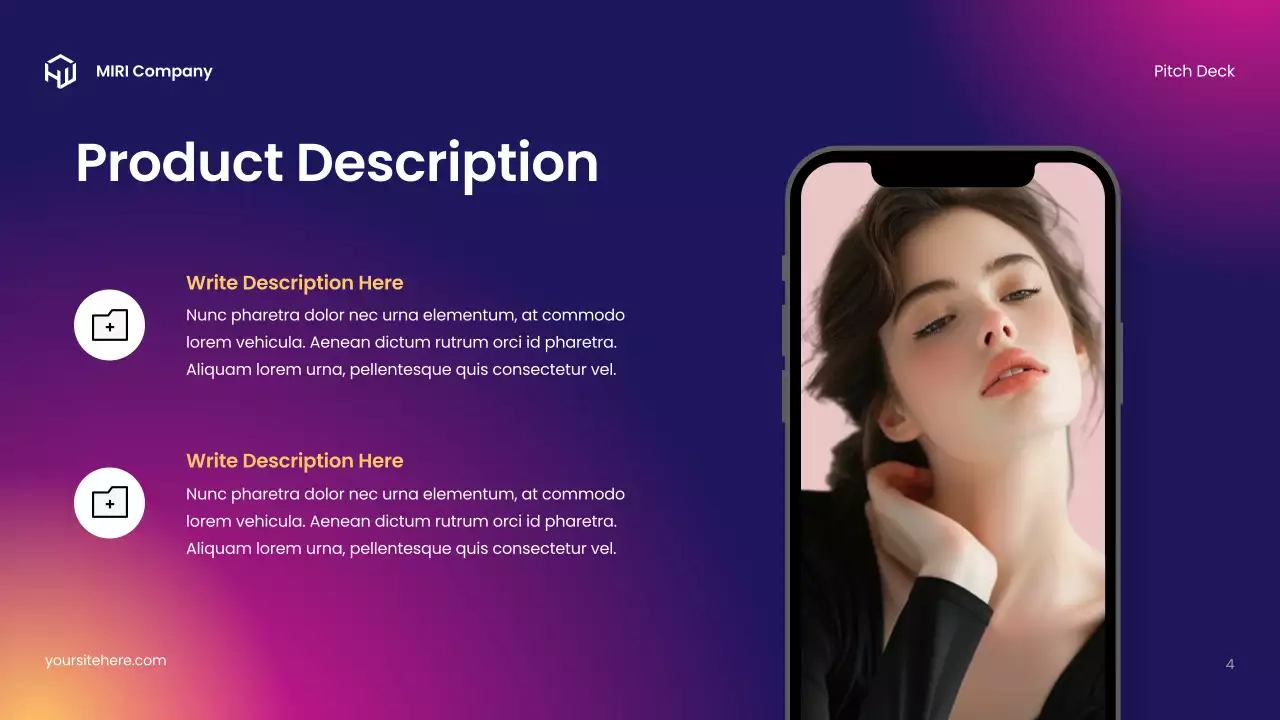 Purple Modern Pitch Deck Presentation