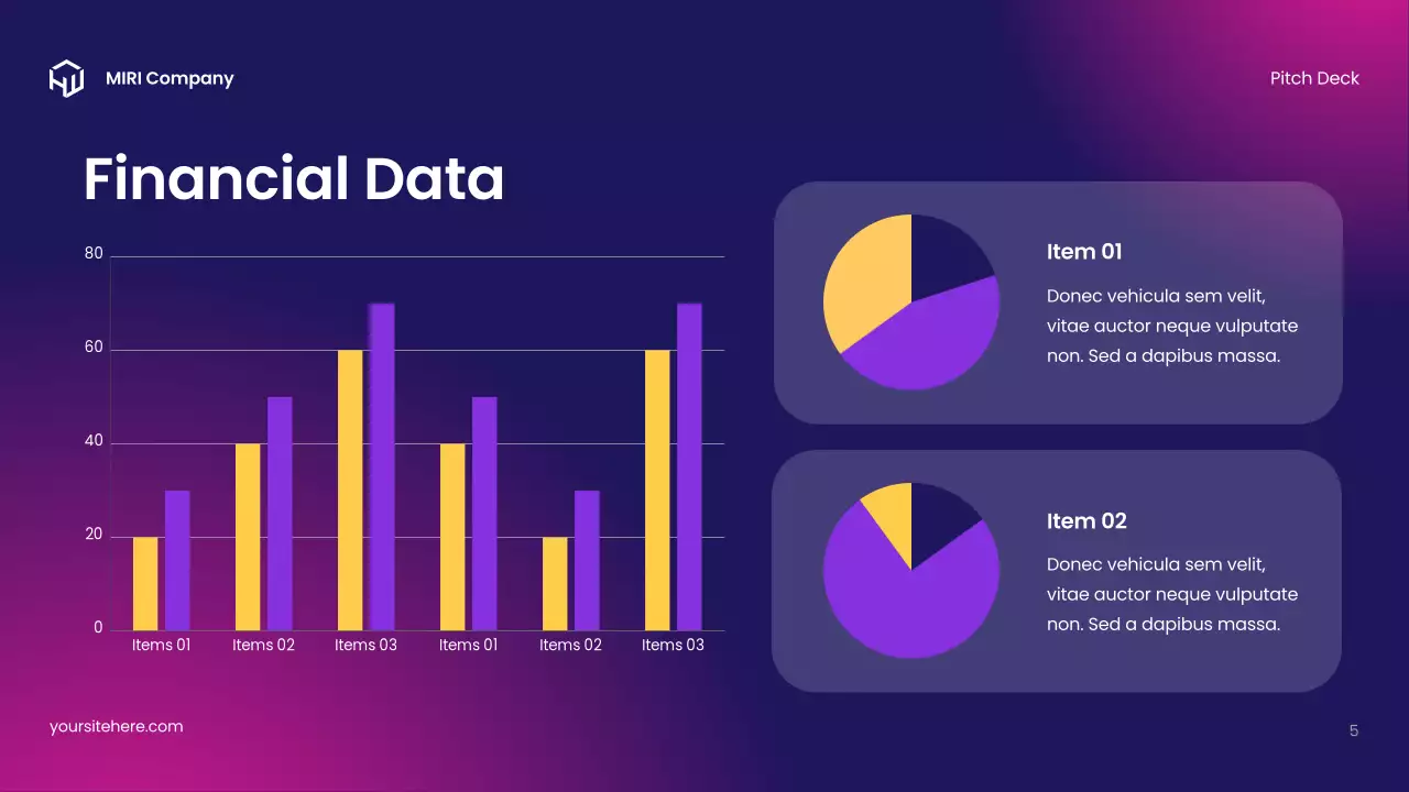 Purple Modern Pitch Deck Presentation