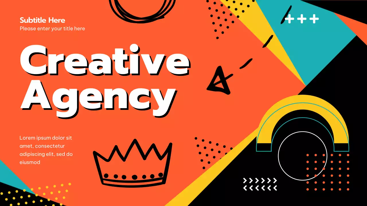 Orange Trendy Creative Agency Presentation