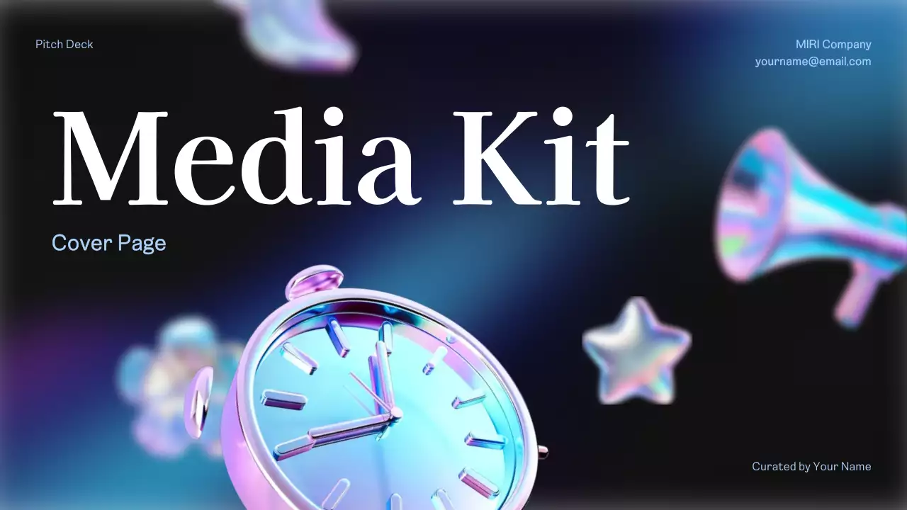 Blue Modern Media Guide Presentation