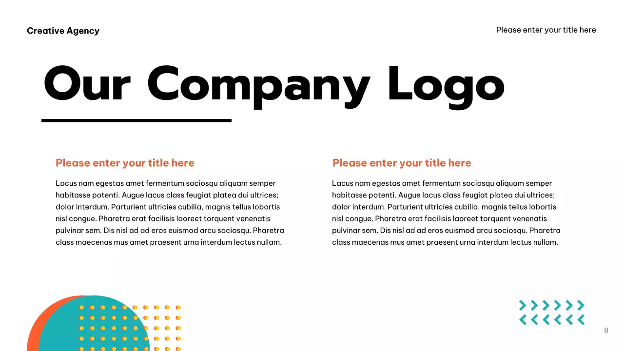 Orange Trendy Creative Agency Presentation