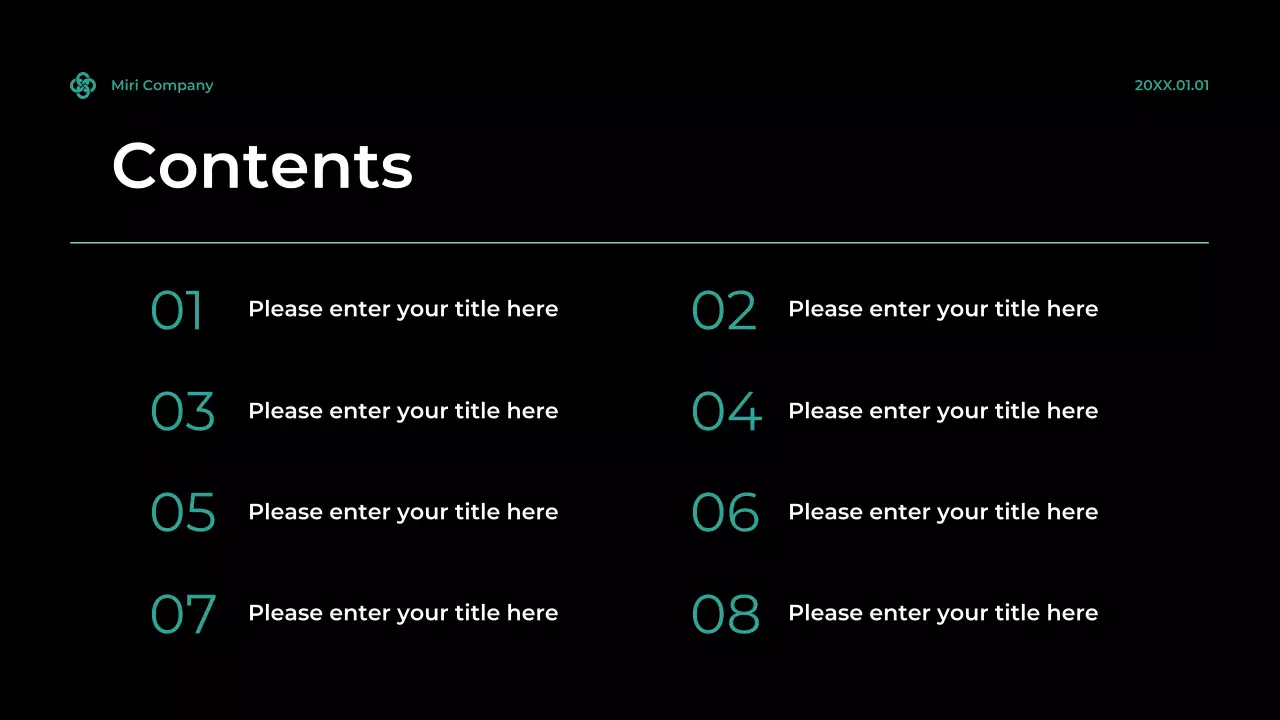 Teal Modern Cybersecurity Agency Presentation