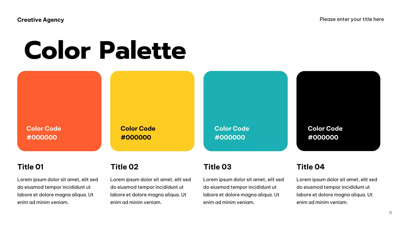 Orange Trendy Creative Agency Presentation