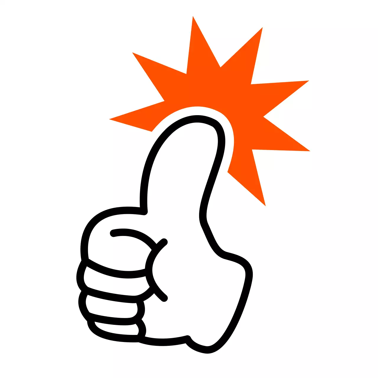 Orangefarbener Markierungsaufkleber