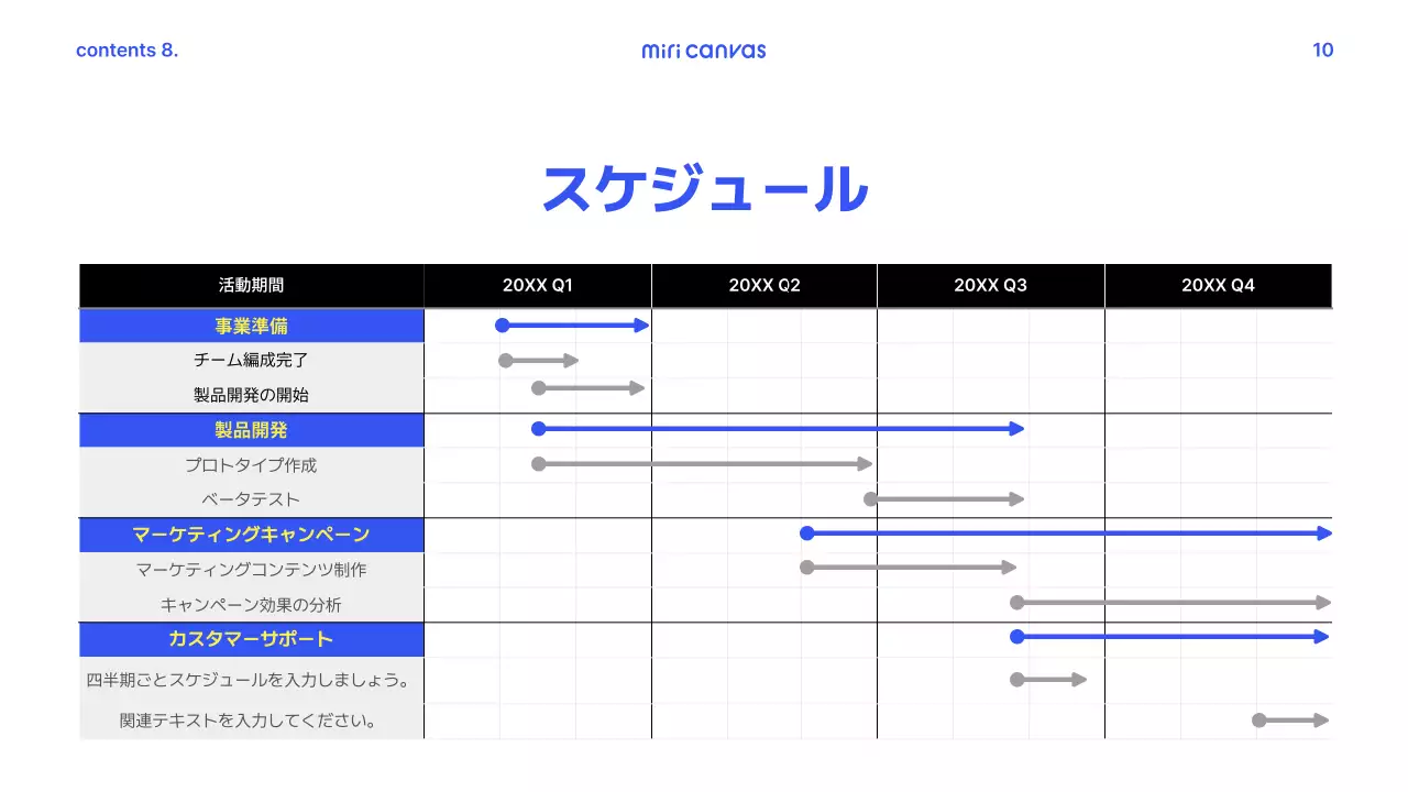 青 シンプル 事業計画書 企画書 プレゼンテーション