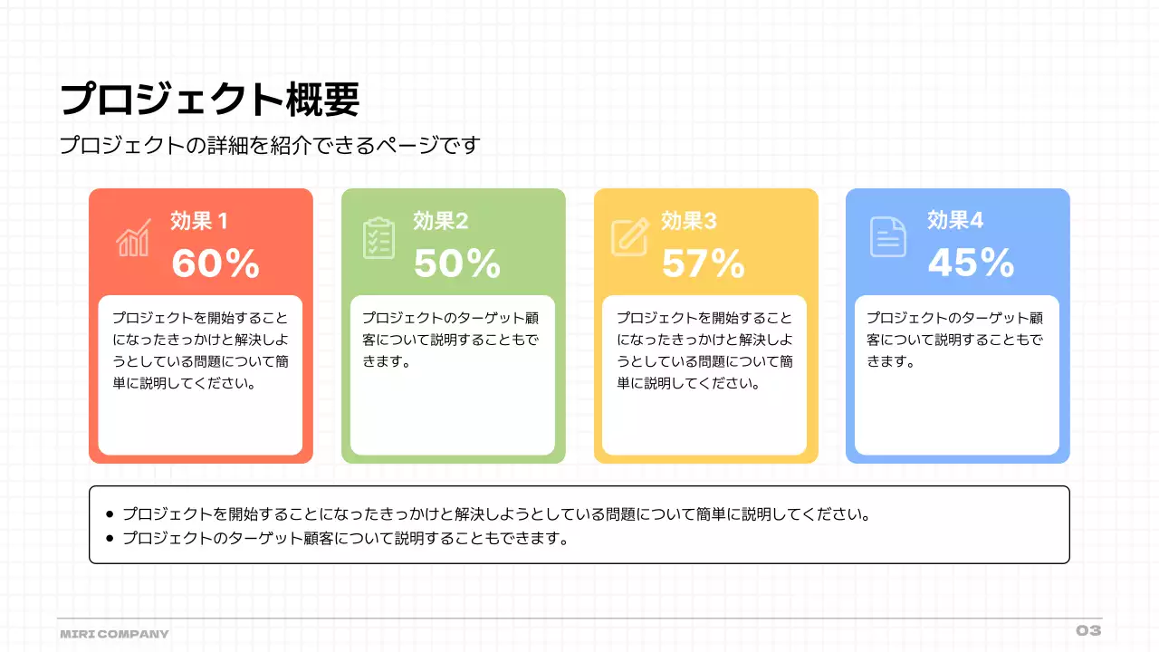 白 シンプル プロジェクト 提案書 プレゼンテーション
