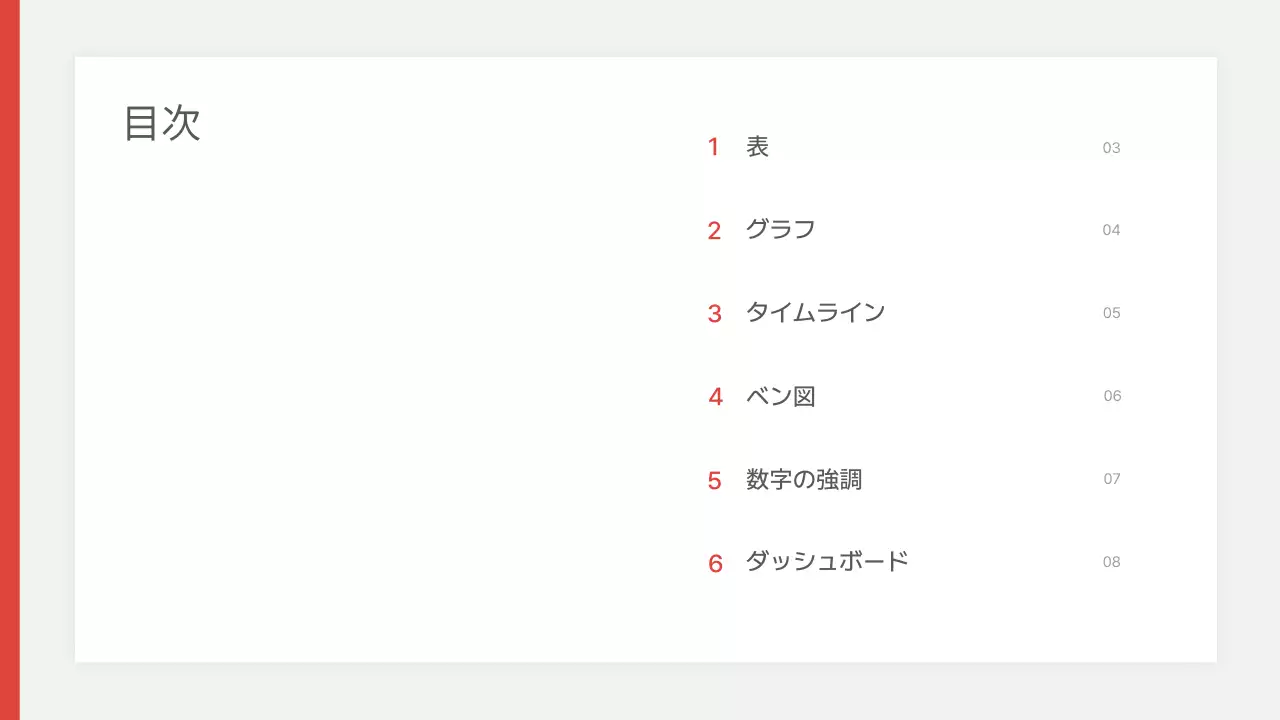 赤 モダン ビジネス プレゼンテーション