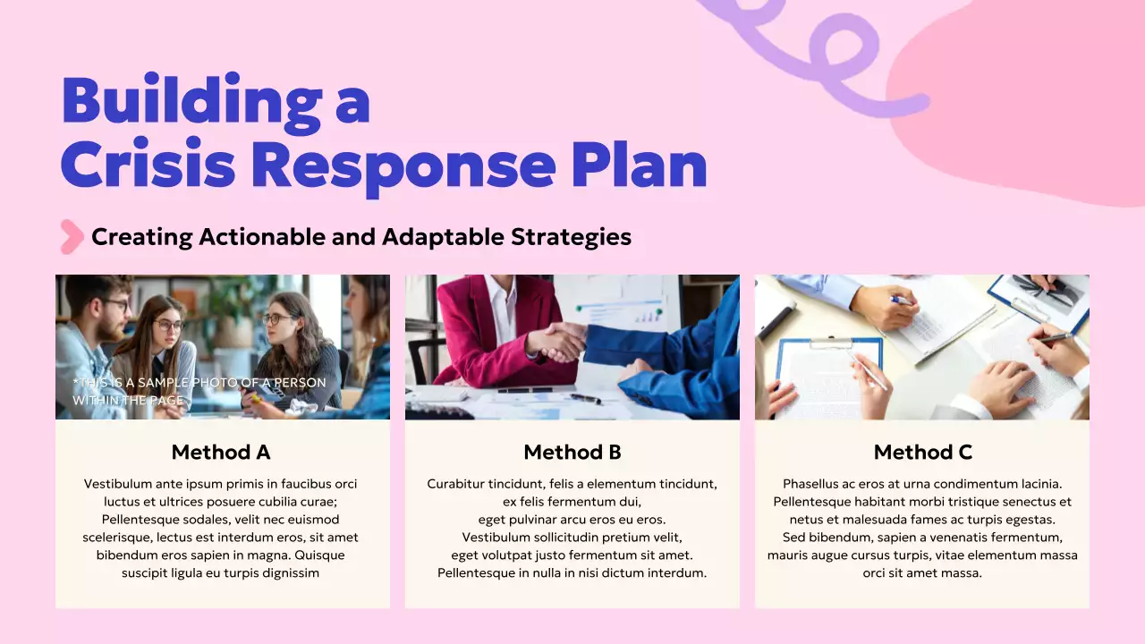 Presentasi Panduan Bisnis Modern Berwarna Pink