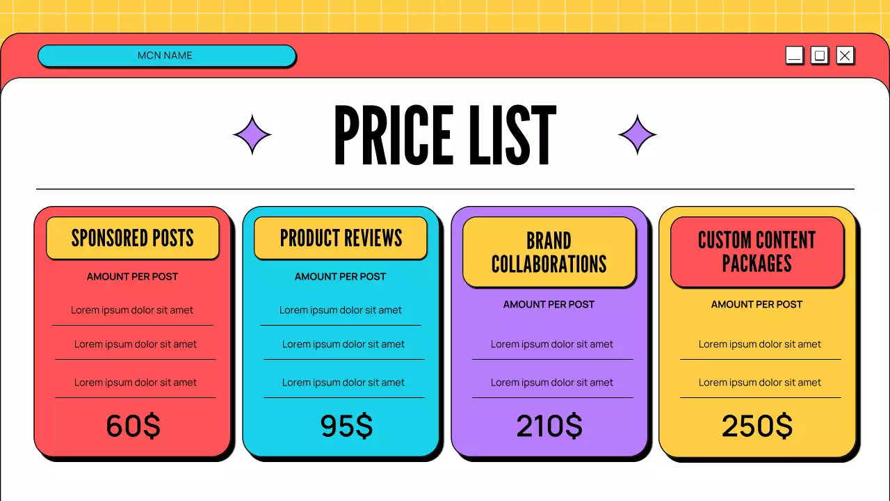 Colorful Trendy Creator Portfolio Presentation