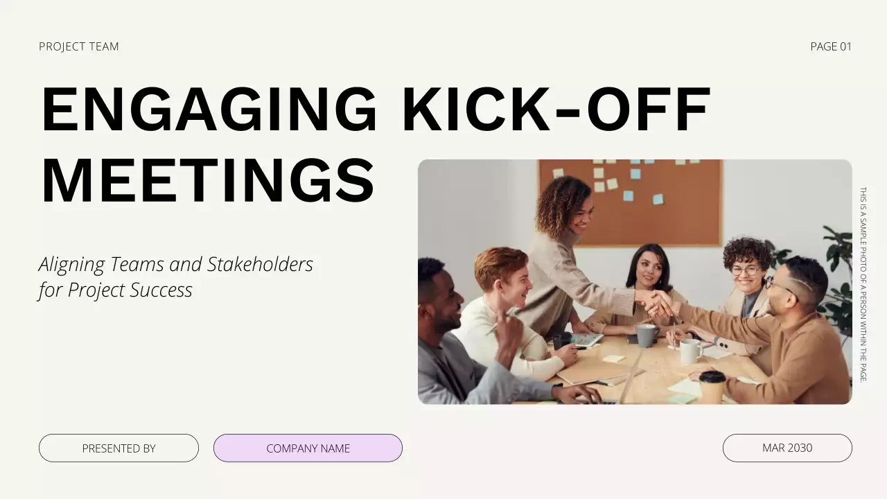 Project Kick-Off Meeting Presentation