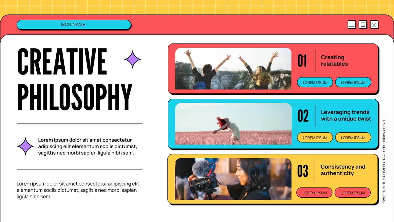 Colorful Trendy Creator Portfolio Presentation