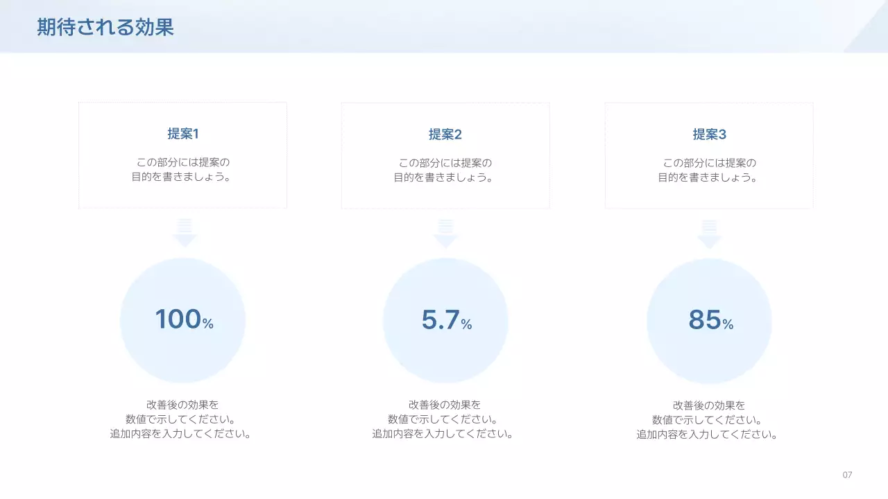 青 シンプル ビジネス 提案書 プレゼンテーション