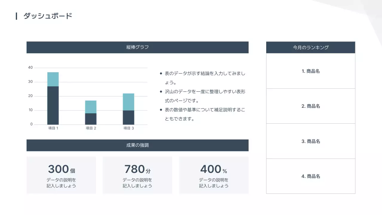 白 シンプル ビジネス 報告書 プレゼンテーション