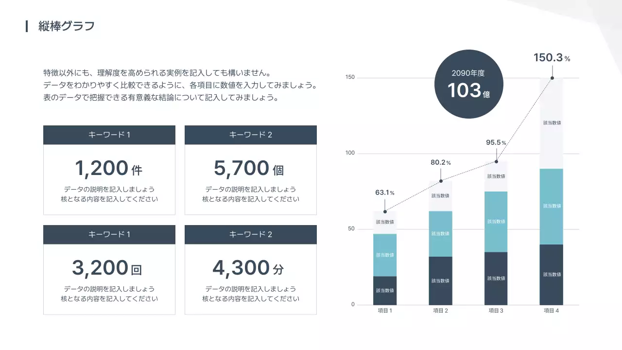 白 シンプル ビジネス 報告書 プレゼンテーション