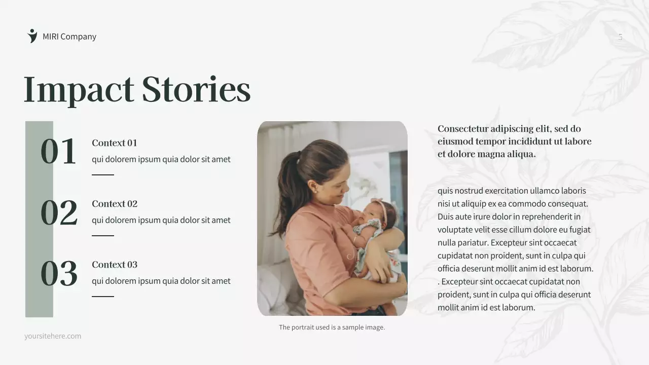 Green Botanical Fundraising Proposal Document Presentation