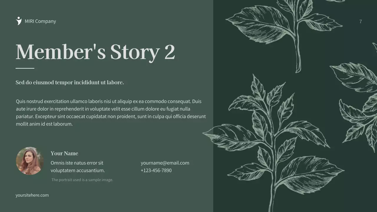 Green Botanical Fundraising Proposal Document Presentation