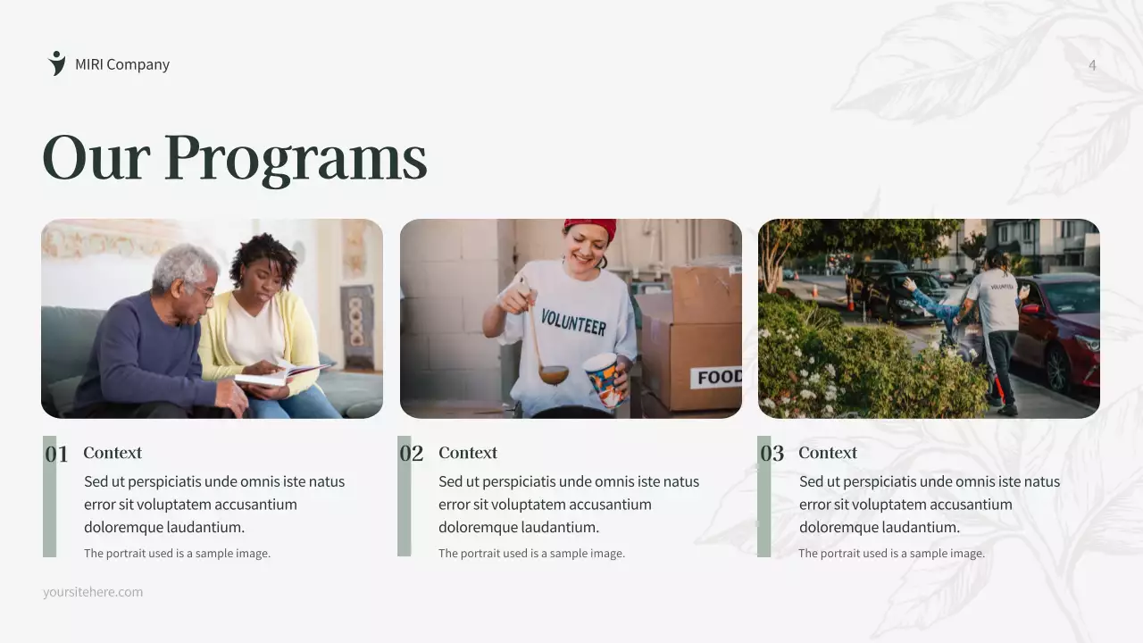 Green Botanical Fundraising Proposal Document Presentation