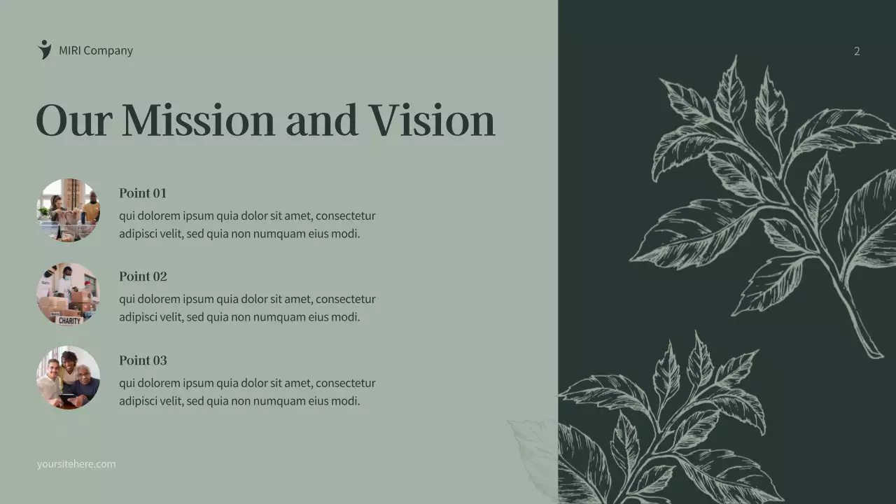 Green Botanical Fundraising Proposal Document Presentation